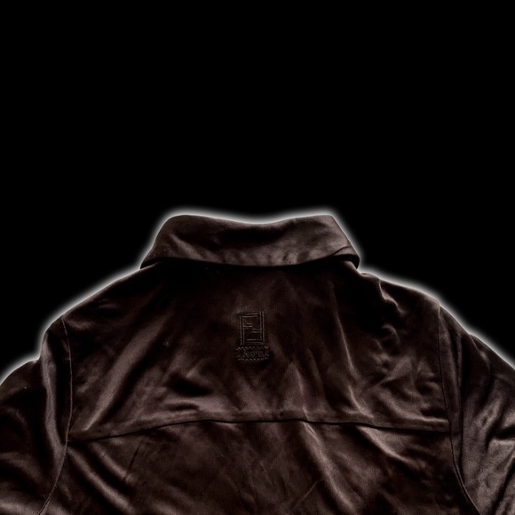 Vintage Fendi Button Up Fendi Jeans Zucca FF Monogram Logo Dress Shirt Blouse - Picture 7 of 9